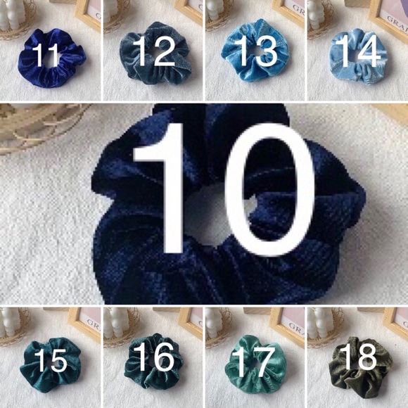 VELVET 40 Scrunchies Colorful Fun Retro 90s - Picture 9 of 13